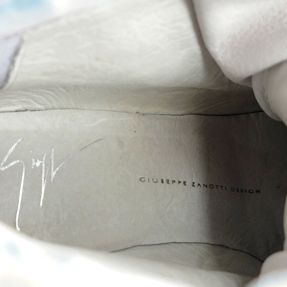 Giuseppe Zanotti Crystal Embellished Suede Wedge Sneakers Size 39 (US-9) S1276 - Picture 2 of 8